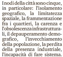 2021 12 13 Fondazione Garrone Tracce per il futuro di Genova tra crisi demografica ed industriale ritaglio punti di forza Il Secolo XIX