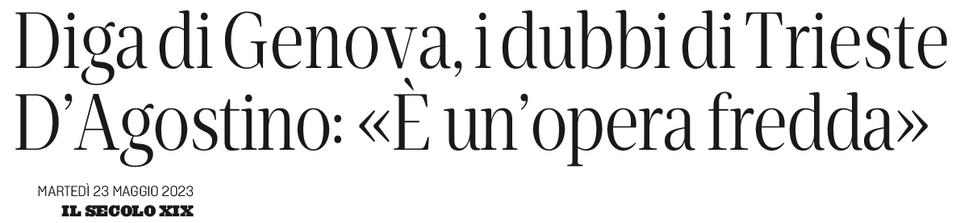 2023 05 23 Porto Genova perplessita di DAgostino Trieste sul modello di sviluppo scelto a Genova01 Il Secolo XIX